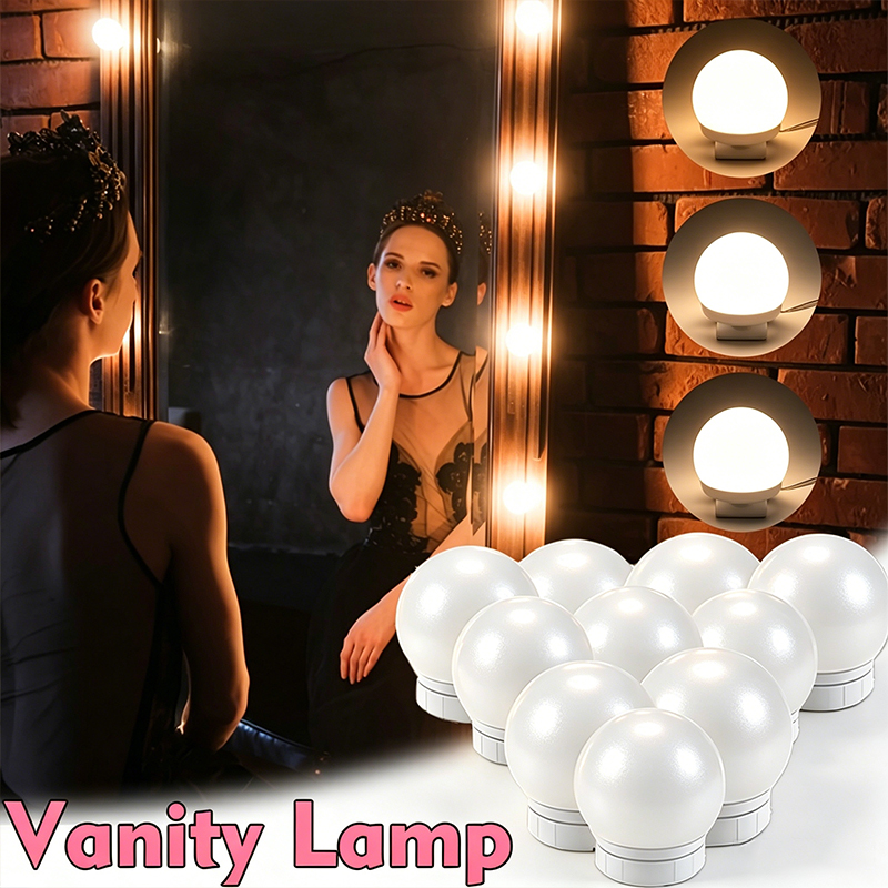 Dressing Table Vanity With Lighted Mirror - Kit de 10 Bombillas LED para