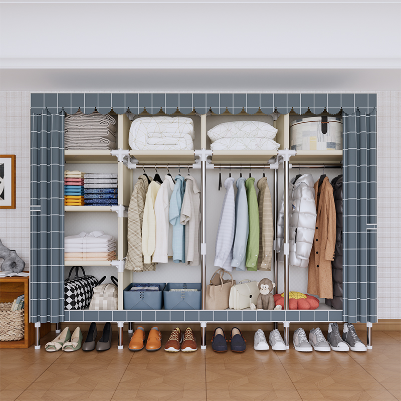 Wardrobe Closet Portable Fabric Cover - Armario portátil con estampado de moda,