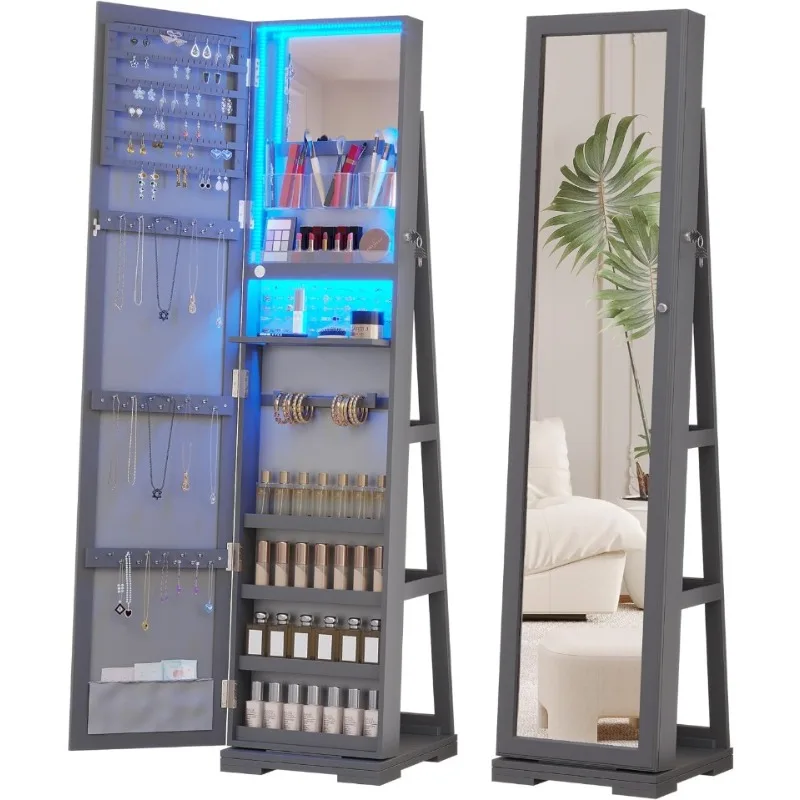Full Length Mirror Jewelry Armoire - Armario para Joyas con Espejo de