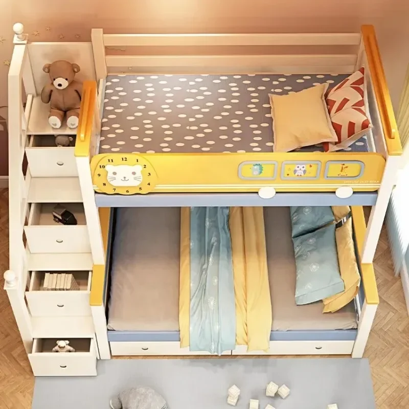 Muebles de madera para habitac - Bunk Bed With Stairs And Slide reseña y precio