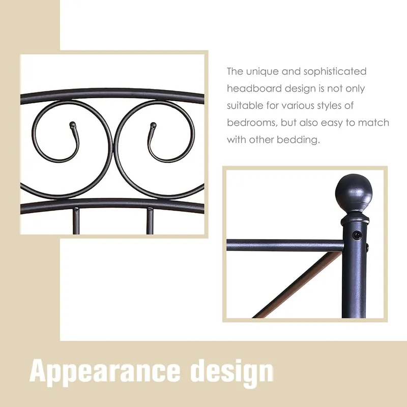 Estructura de cama con dosel t - Canopy Bed Frame Metal Queen reseña y precio