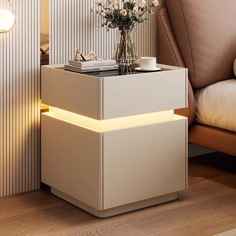 Mesita de noche inteligente co - Solid Wood Nightstand 2 Drawers reseña y precio