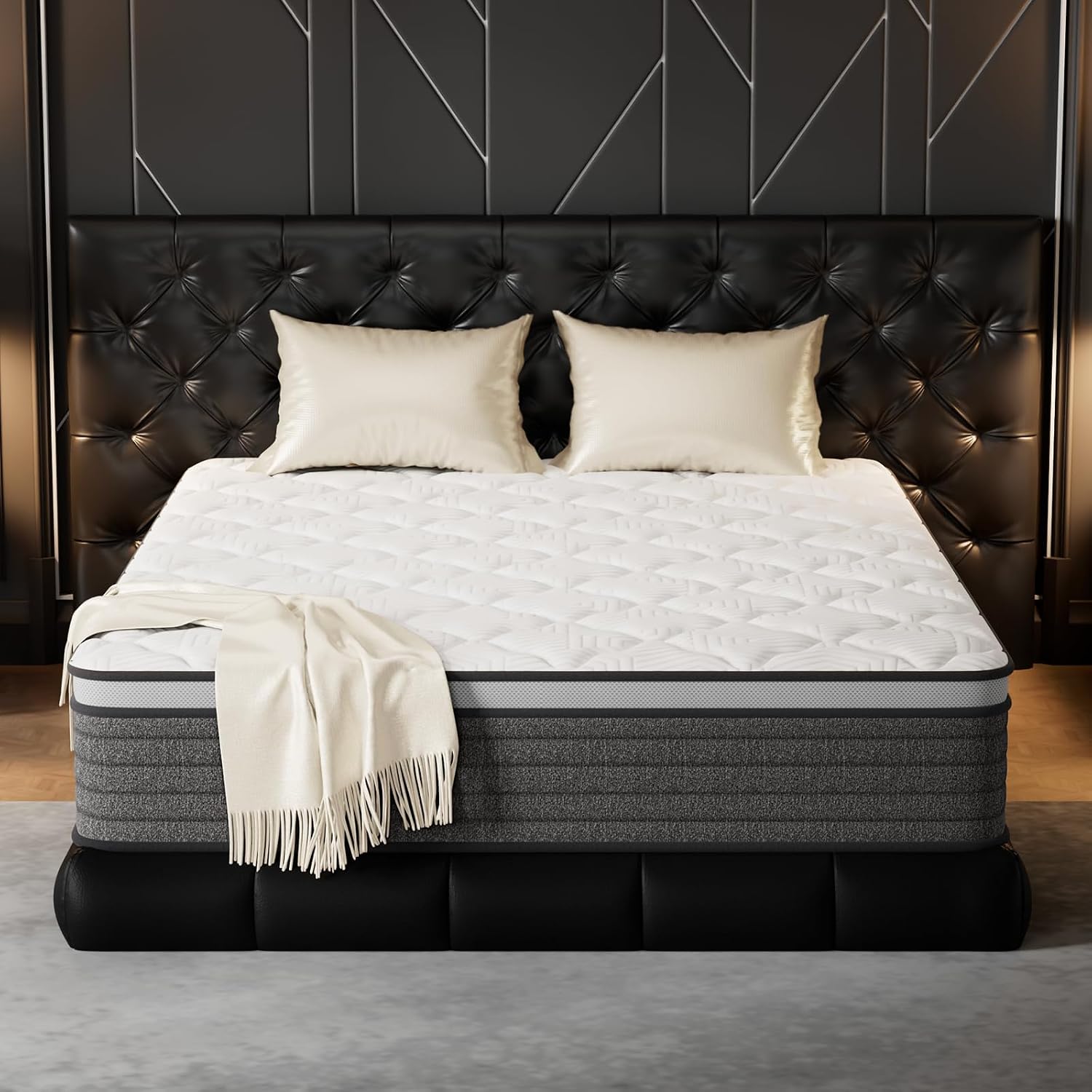 Colchón Queen Híbrido de 12 Pu - Memory Foam Mattress In A Box Queen reseña y precio