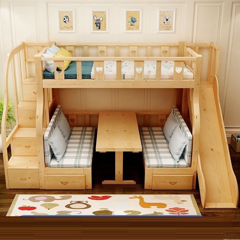 -Para litera multifunción, caj - Bunk Bed With Stairs And Slide reseña y precio