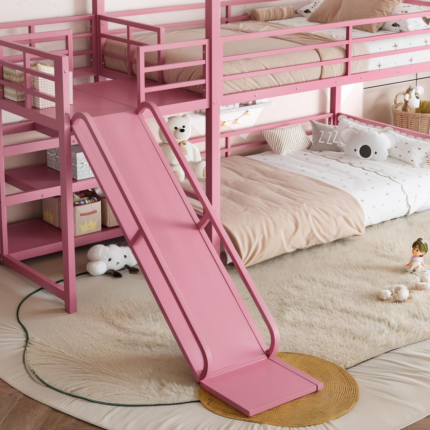 Cama doble con escalera y tobo - Bunk Bed With Stairs And Slide reseña y precio