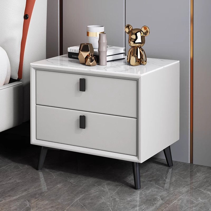 Mesa de Noche de Estilo Nórdic - Solid Wood Nightstand 2 Drawers reseña y precio