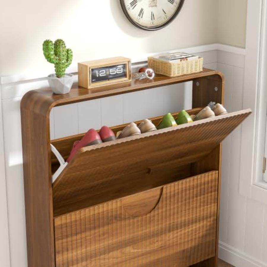 Zapatero estrecho para recibid - Shoe Rack Cabinet Narrow Entryway reseña y precio