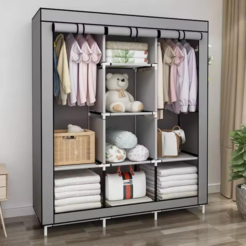 Armario Portátil de 64 Pulgada - Wardrobe Closet Portable Fabric Cover reseña y precio