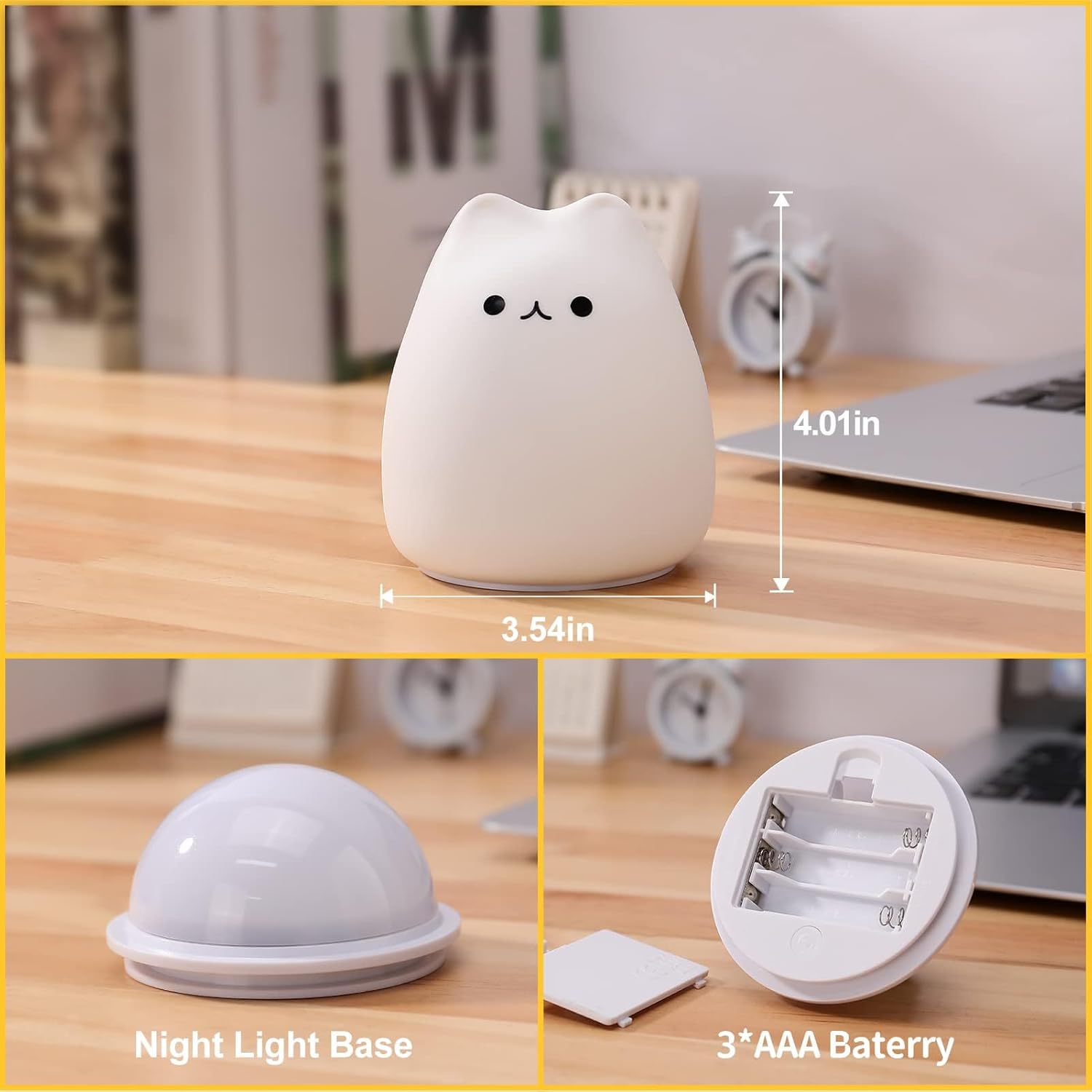Linda Lámpara Nocturna de Gato - Floating Nightstand With Led Light reseña y precio
