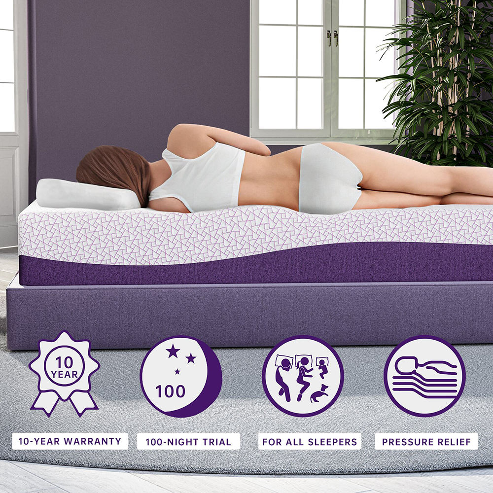 Colchón OEM/ODM Prple Color ta - Memory Foam Mattress In A Box Queen reseña y precio