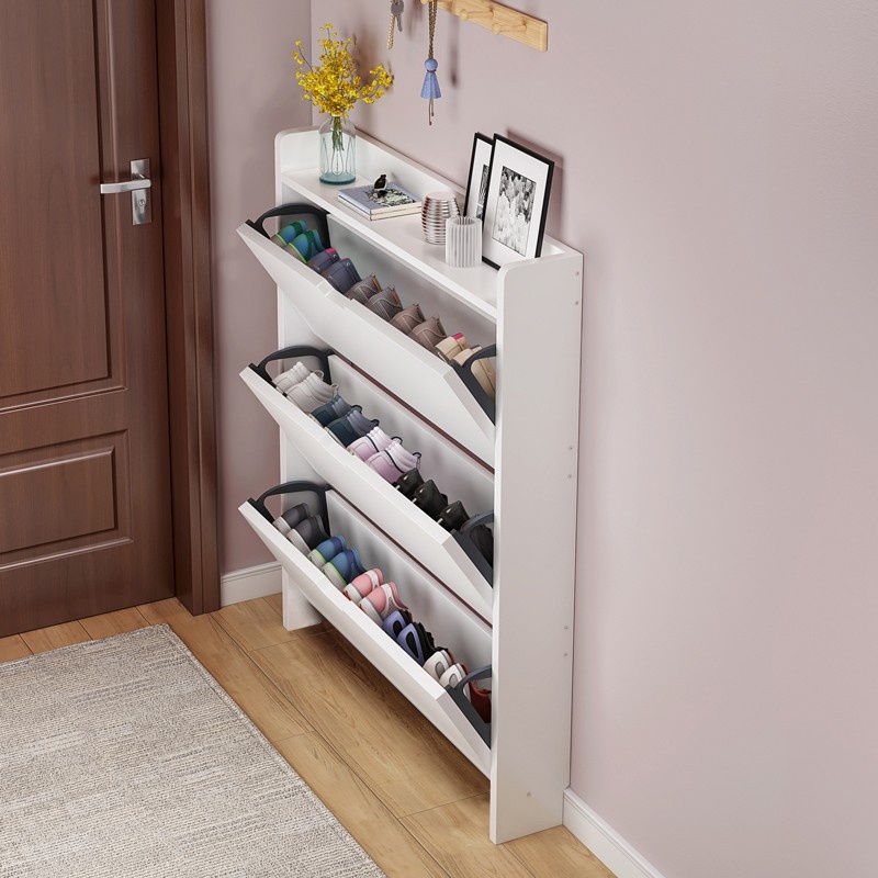 Mueble organizador de zapatos  - Shoe Rack Cabinet Narrow Entryway reseña y precio