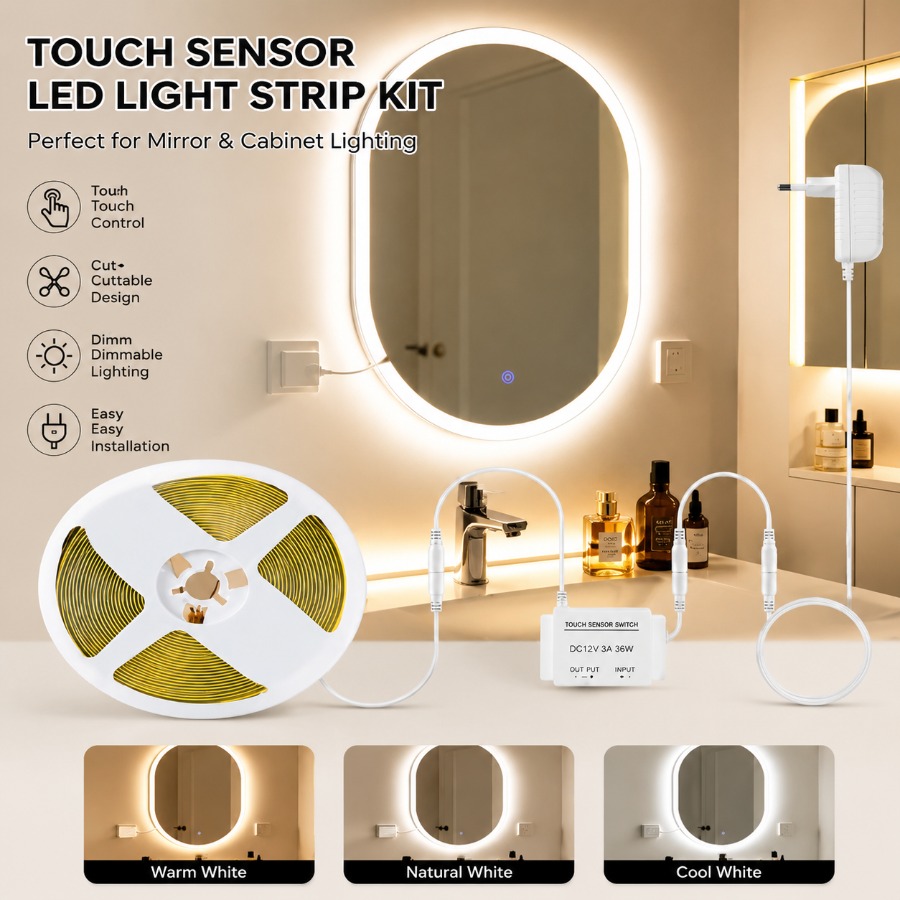 1 Juego de Espejo de Maquillaj - Dressing Table Vanity With Lighted Mirror reseña y precio