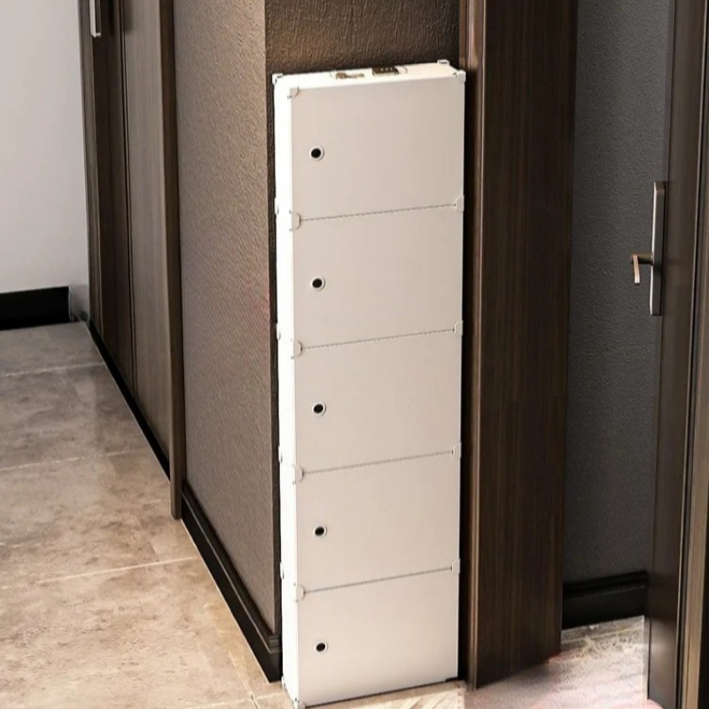 ‌ Zapatero sin taladro sobre l - Shoe Rack Cabinet Narrow Entryway reseña y precio