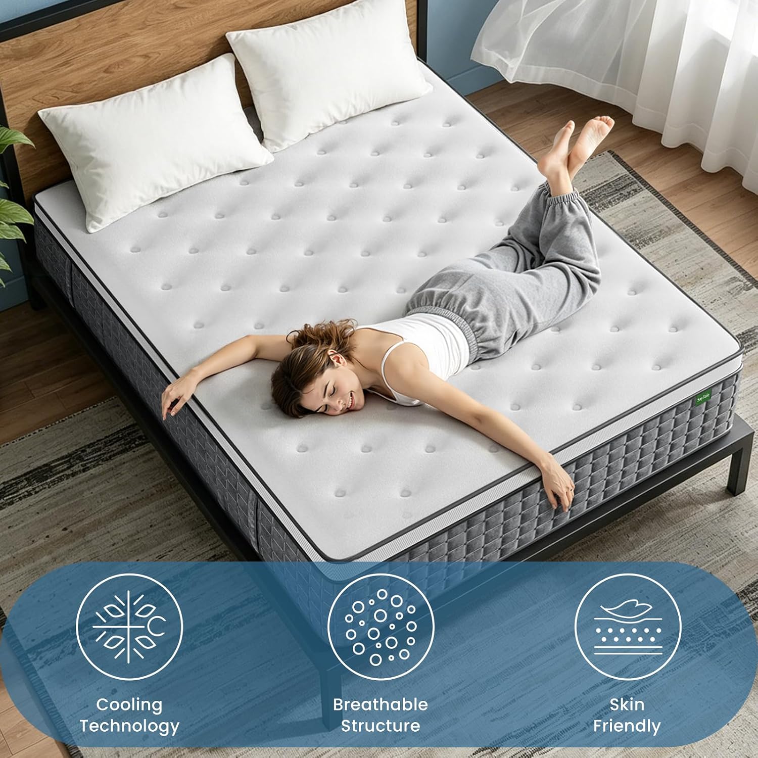 Colchón Queen, colchones híbri - Memory Foam Mattress In A Box Queen reseña y precio