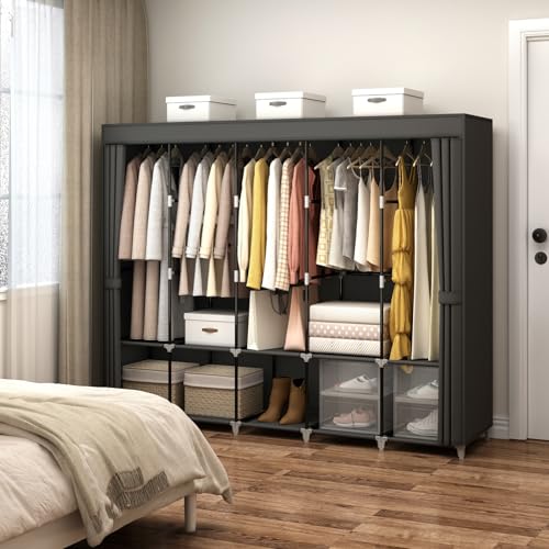 Armario Portátil de Gran Capac - Wardrobe Closet Portable Fabric Cover reseña y precio