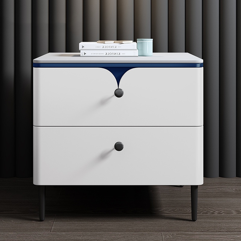Mesita de Noche Moderna de Mad - Solid Wood Nightstand 2 Drawers reseña y precio